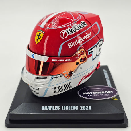Looksmart Charles Leclerc Scuderia Ferrari 2026 F1 Season Helmet 1/5 Scale LSHEL030