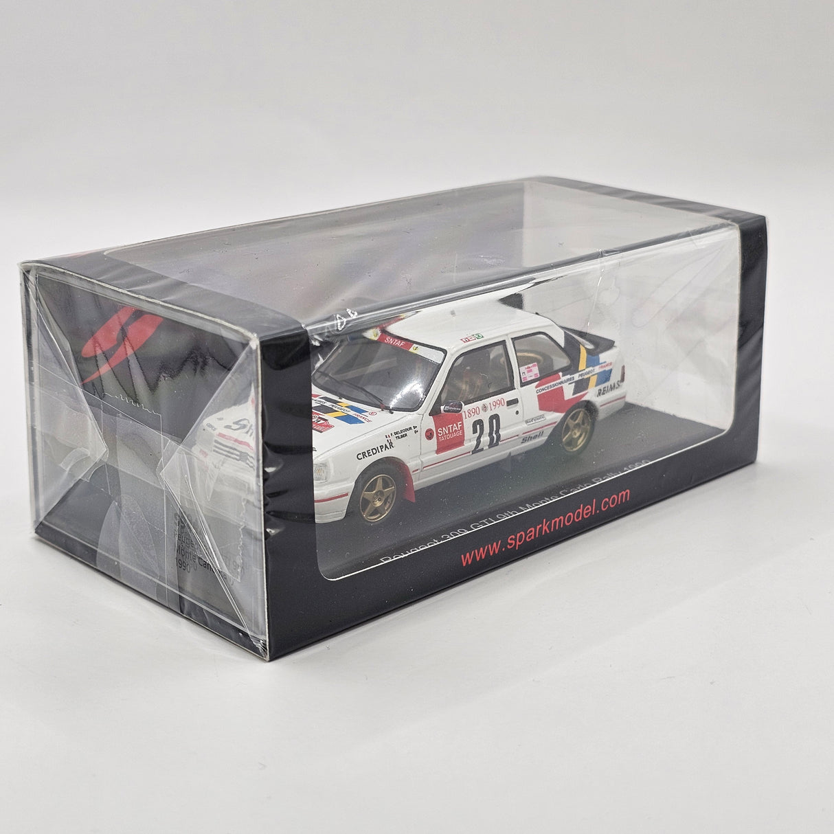 Spark Peugeot 309 GTI #20 Concessionnaires Peugeot Monte Carlo Rally 1990 1/43 Scale