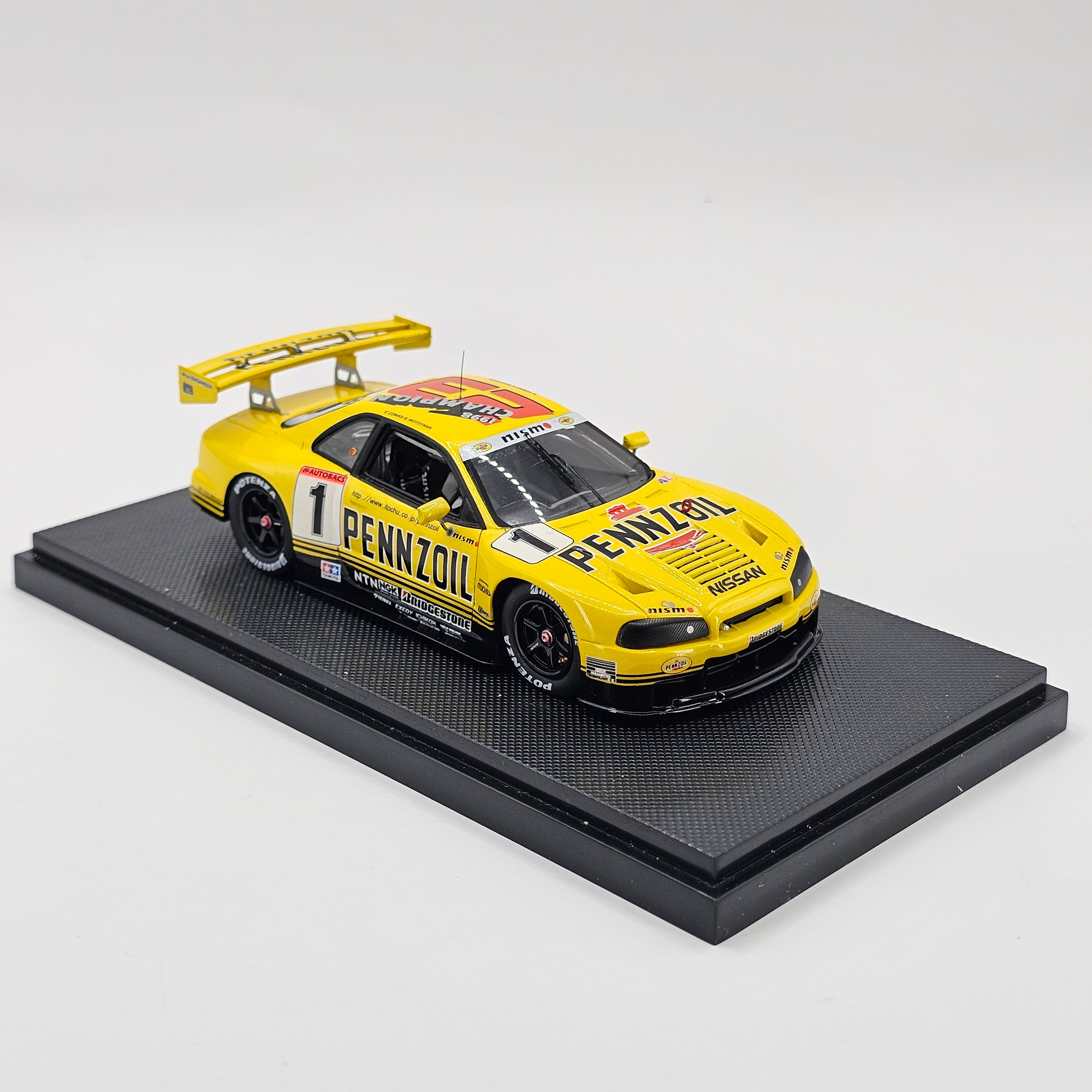 EBBRO P4 Nissan Skyline R34 GT-R #1 Pennzoil JGTC GT500 1999 Champions