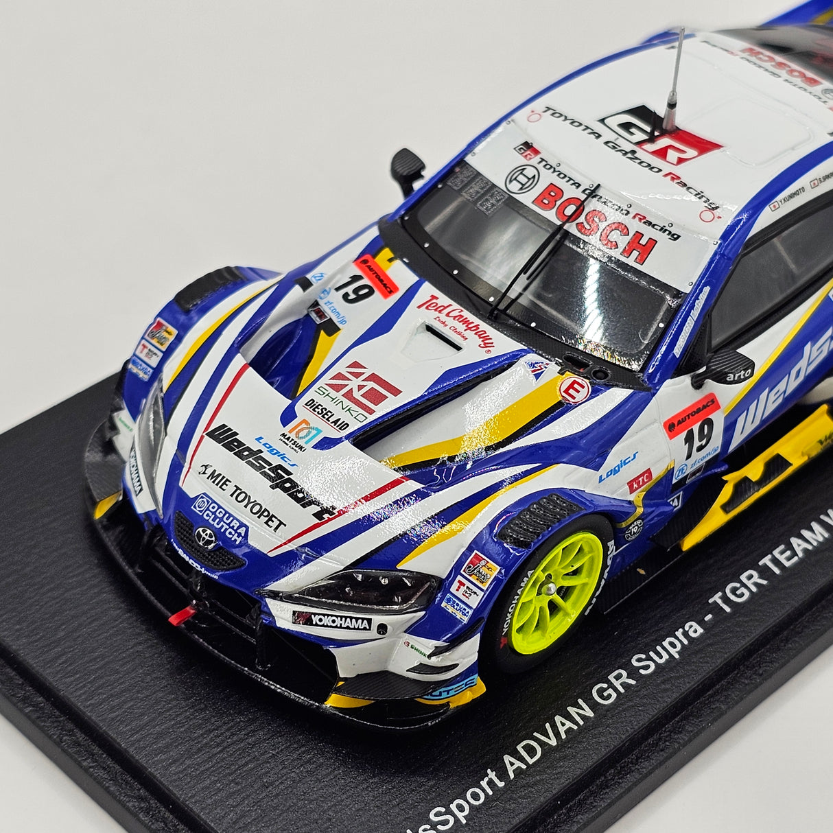 Spark Toyota GR Supra GT500 #19 WedsSport Bandoh Super GT 2023 1/43 Scale