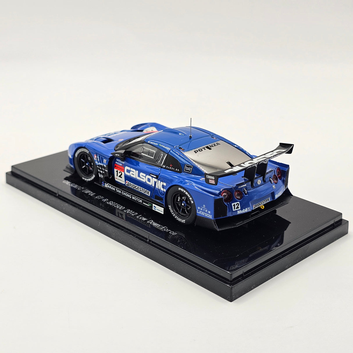 EBBRO Nissan GT-R GT500 #12 Calsonic Team Impul Super GT 2012 L.Downforce 1/43 Scale