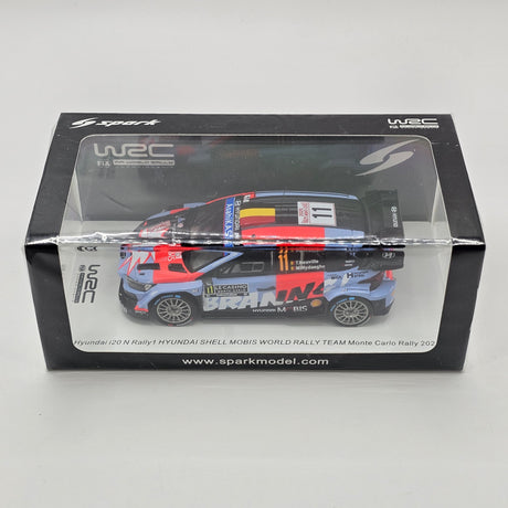 Spark Hyundai i20 N Rally1 #11 Hyundai Shell Mobis WRT Monte Carlo Rally 2026 1/43 Scale