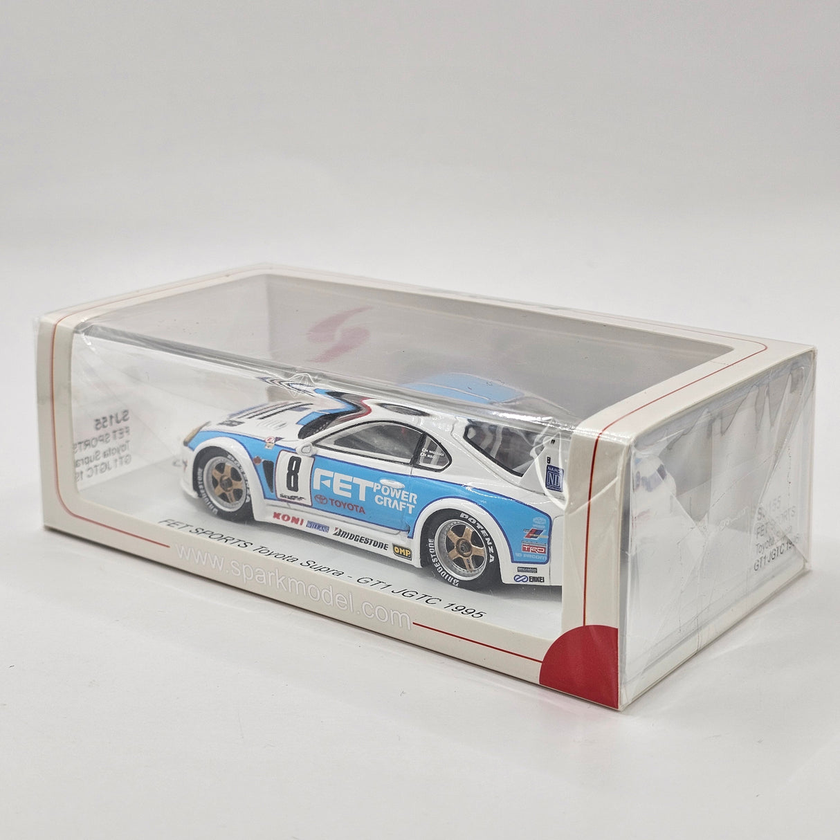 Spark Toyota Supra GT1 #8 FET Racing Team JGTC 1995 1/43 Scale