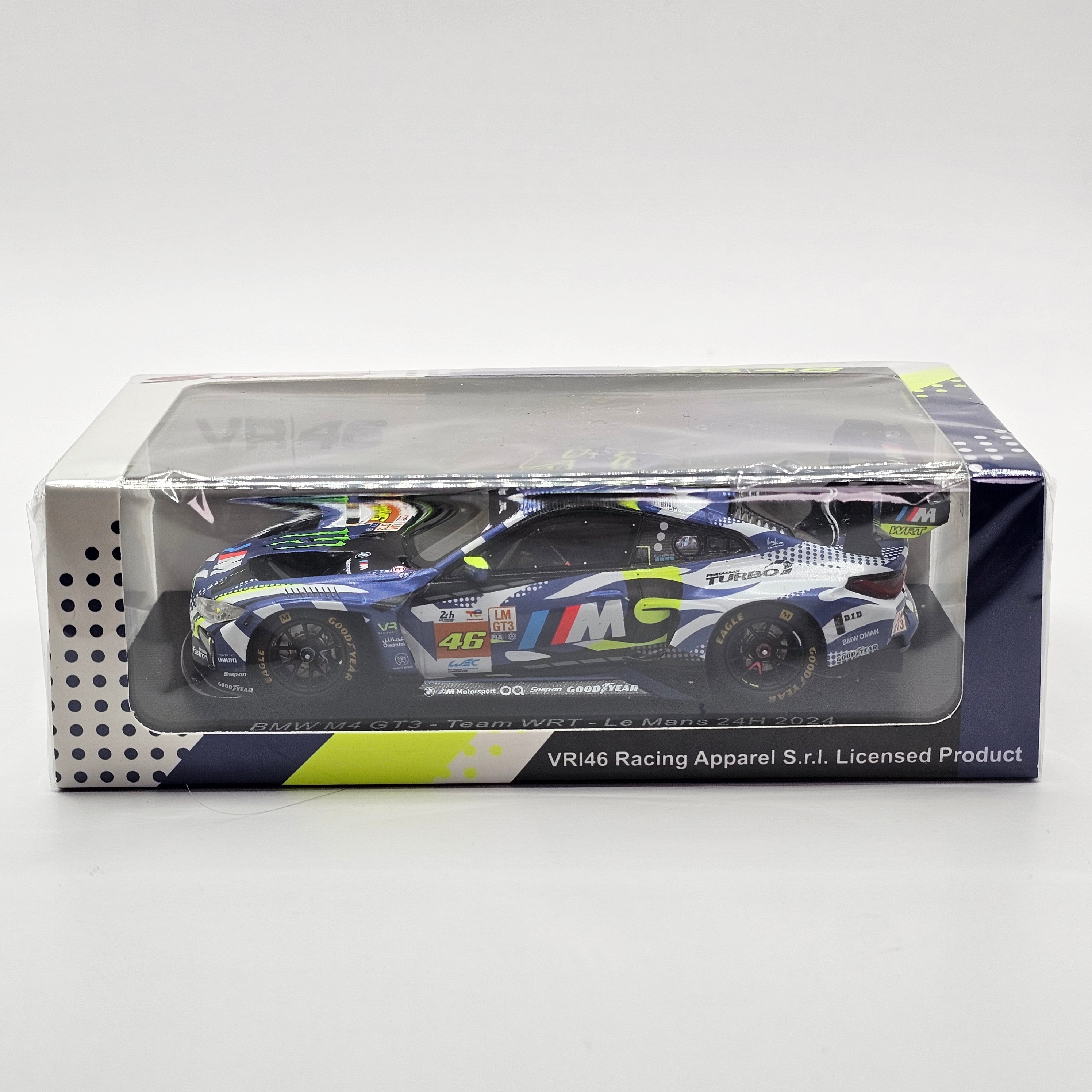 Spark BMW M4 GT3 #46 Team WRT V.Rossi 24Hrs Le Mans 2024 1/43 Scale S9