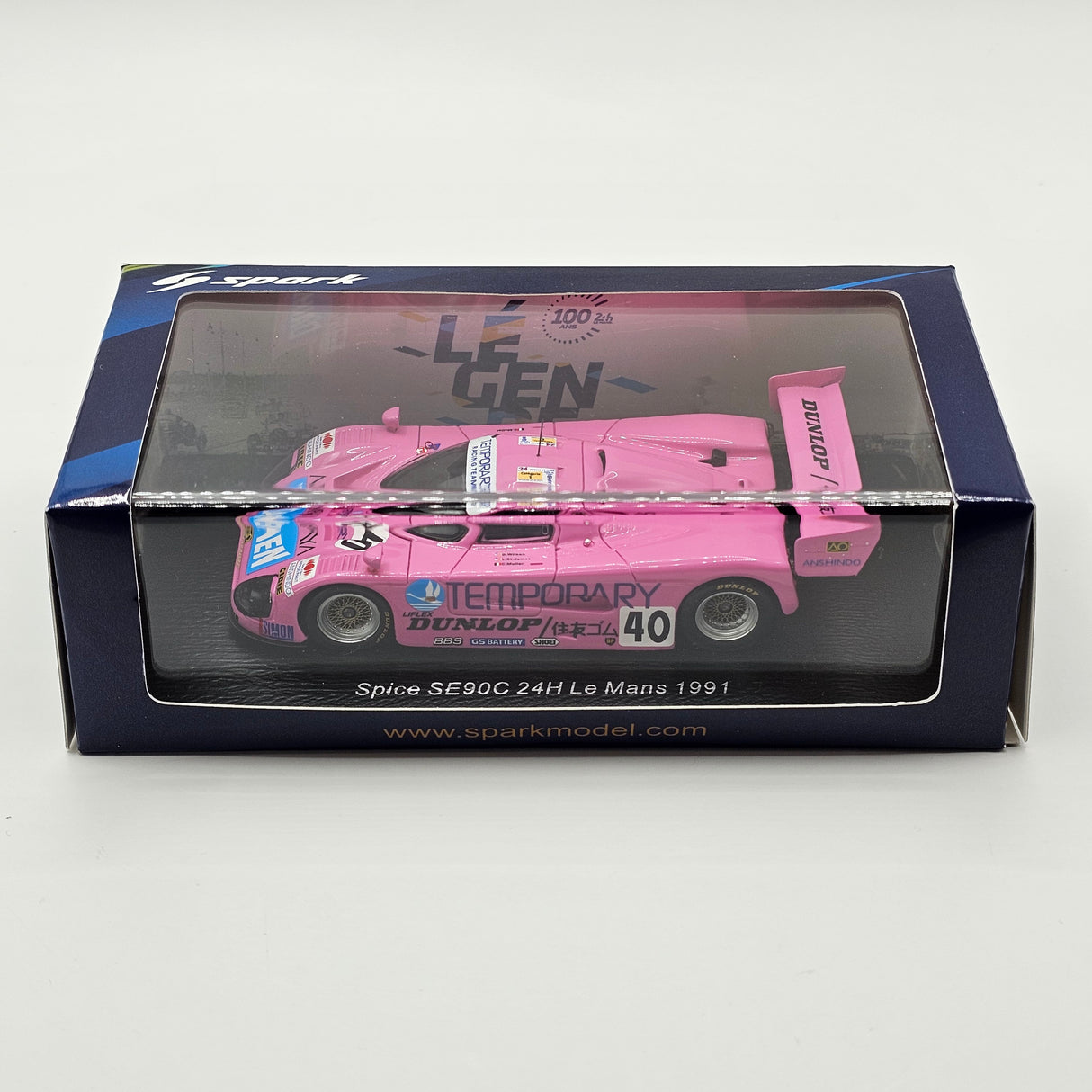 Spark Spice SE90C #40 Euro Racing/AO Racing 24Hrs Le Mans 1991 1/43 Scale S6823