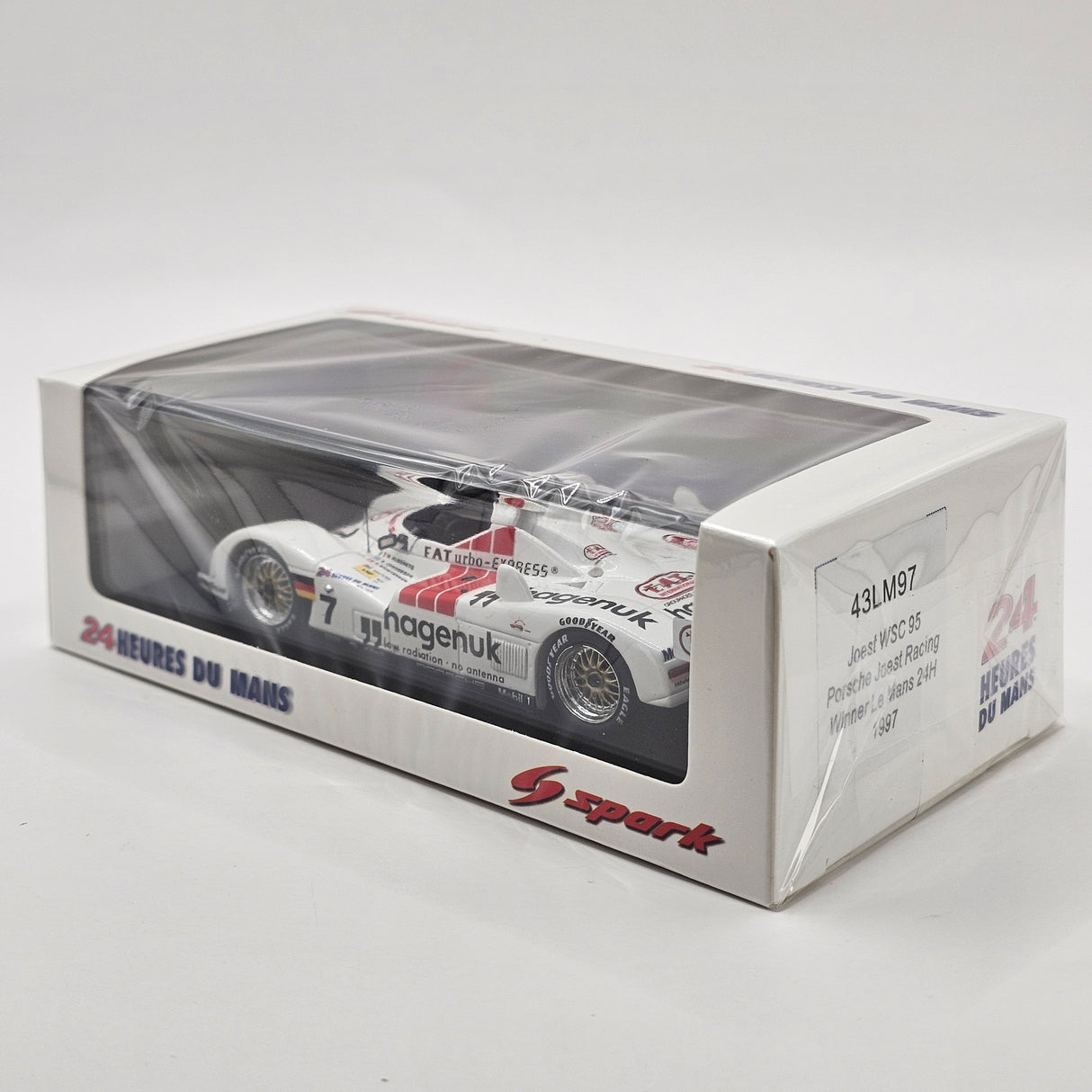 Spark TWR Porsche WSC-95 #7 Joest Racing 24Hrs Le Mans 1997 Winner 1/43 Scale