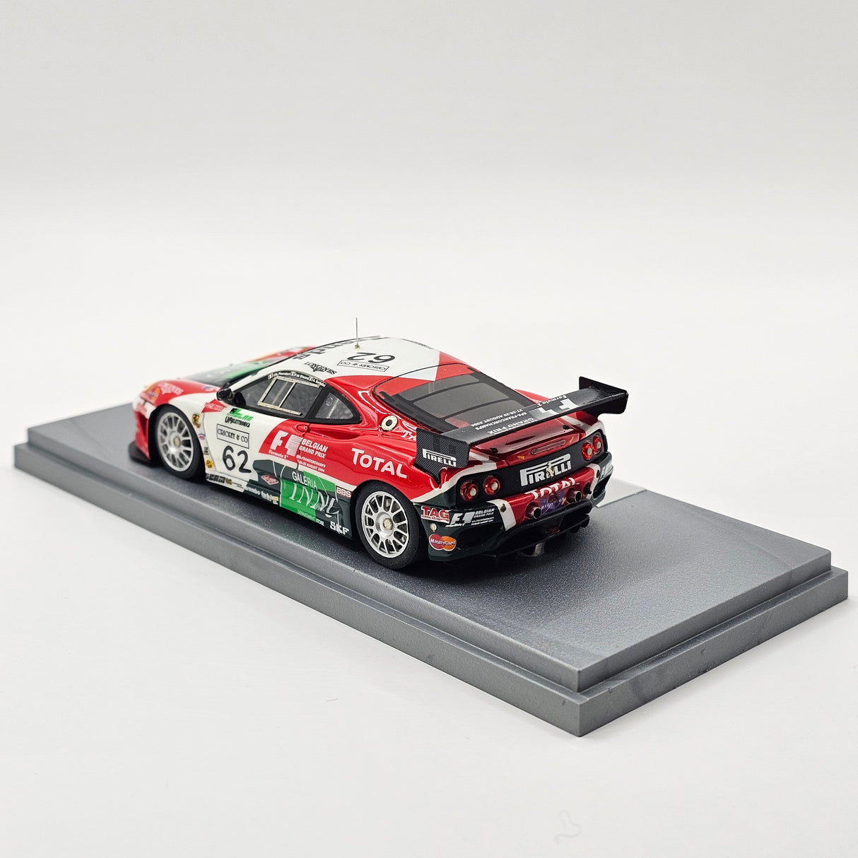 BBR Gasoline Ferrari 360 Modena GTC #62 G.P.C 24Hrs Spa 2004 1/43 Scale