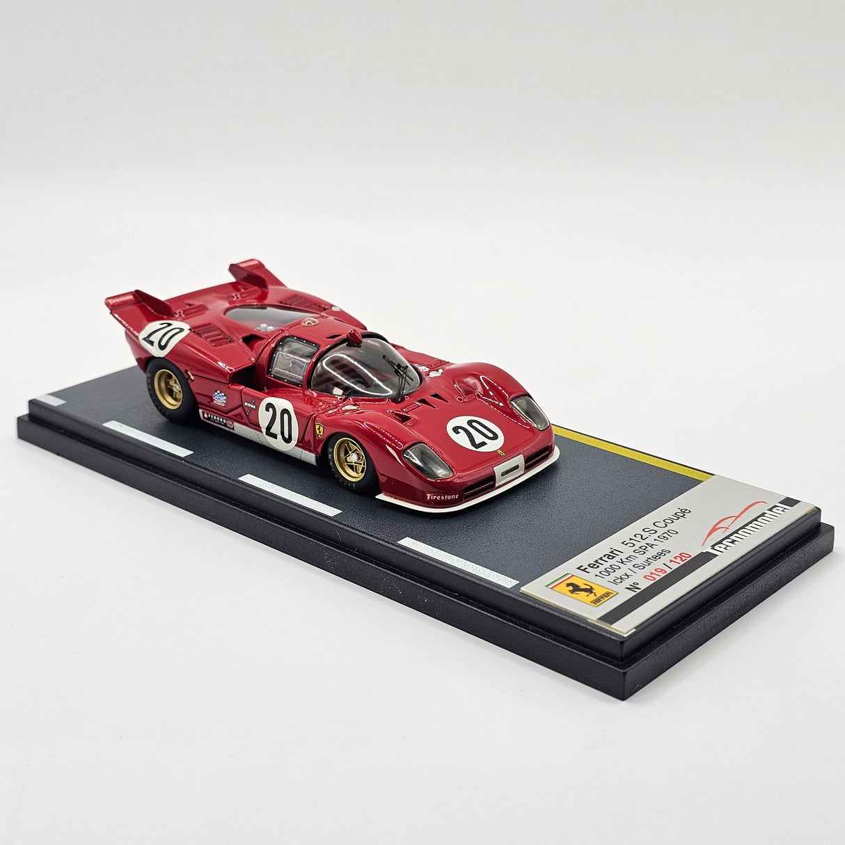 Tecnomodel Ferrari 512S #20 SpA Ferrari SEFAC 1000KM Spa 1970 1/43 Scale TLA 03A