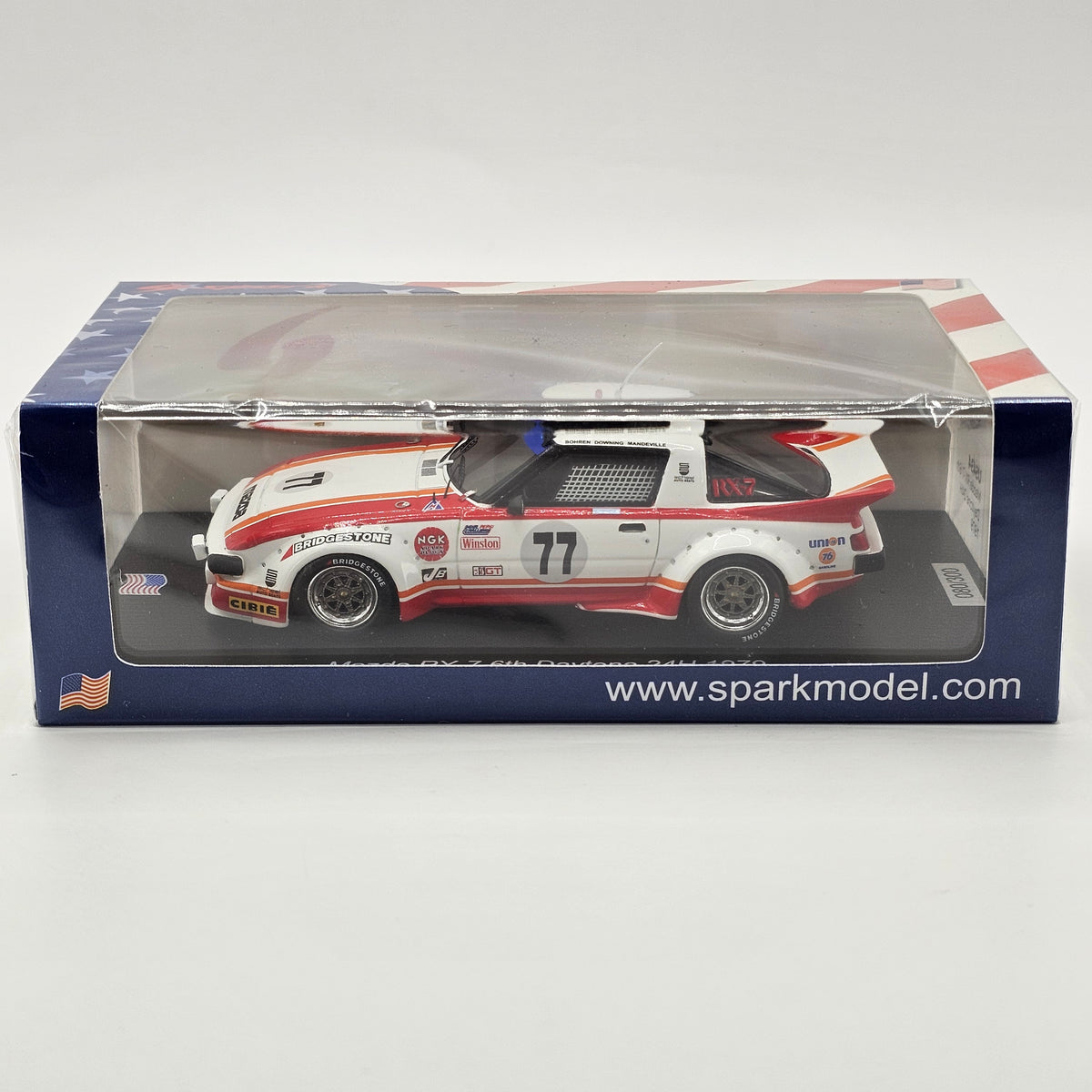 Spark Mazda RX-7 #77 Mazda Technical Center 24Hrs Daytona 1979 1/43 Scale