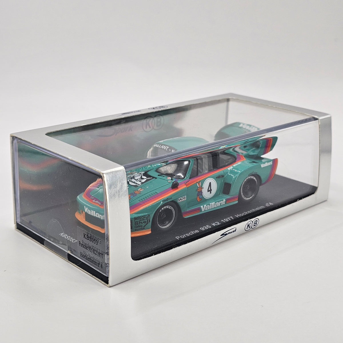 Spark Porsche 935 K2 #4 Kremer Racing Winner 6Hrs Hockenheim 1977 1/43 Scale