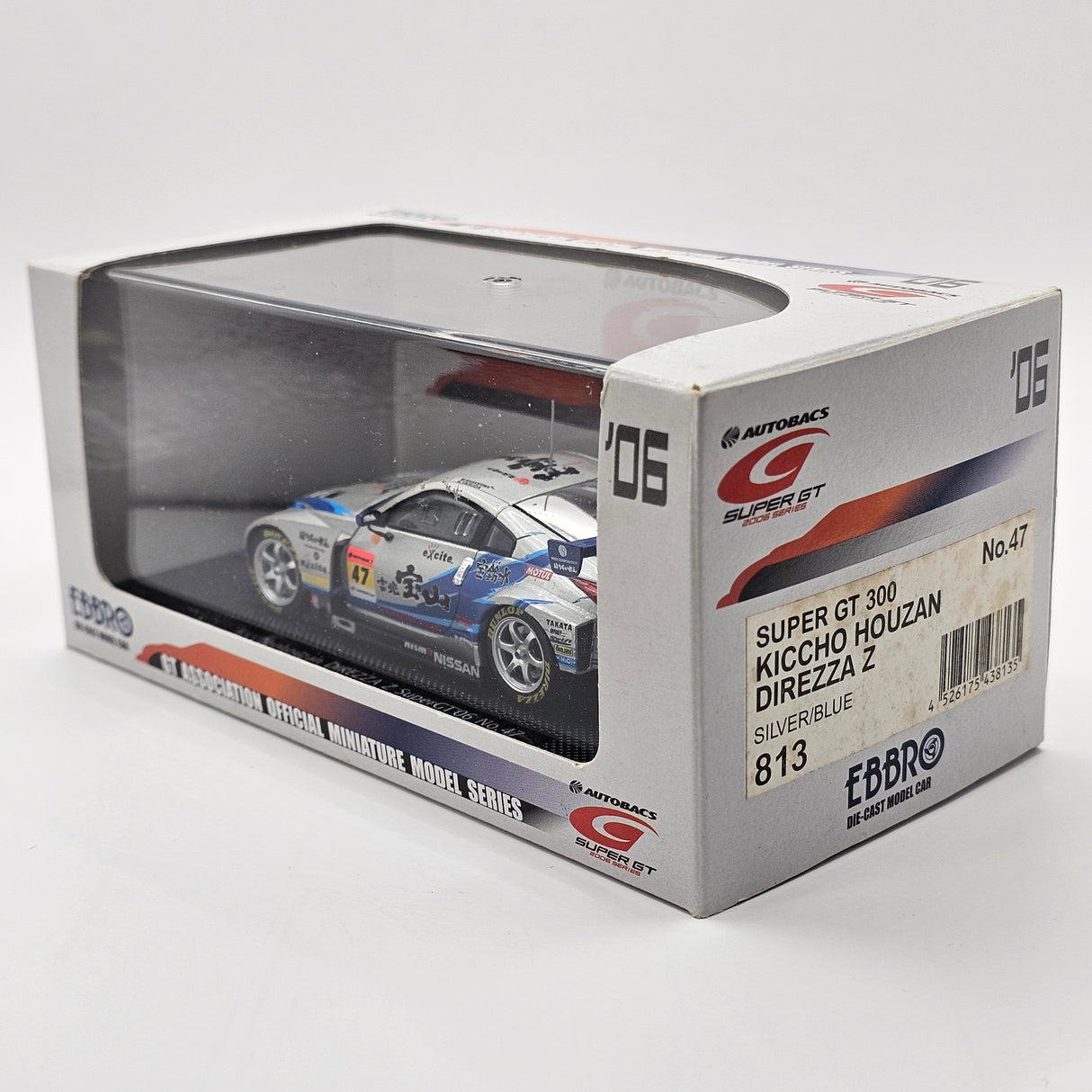EBBRO Nissan Fairlady Z #47 Direzza MOLA Super GT GT300 2006 1/43 Scale