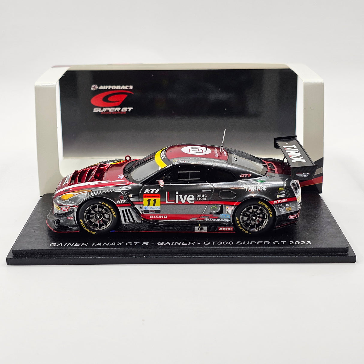 Spark Nissan GT-R Nismo GT3 #11 GAINER Super GT GT300 2023 1/43 Scale SGT072