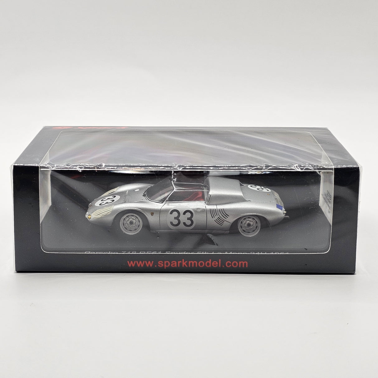 Spark Porsche 718 RS61 Spyder #33 Porsche KG 5th Le Mans 24H 1961 1/43 Scale