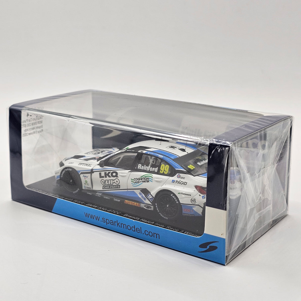 Spark BMW 330i #99 Charles Rainford BTCC 2025 Brands Hatch Race 3 Winner 1/43 Scale UK034