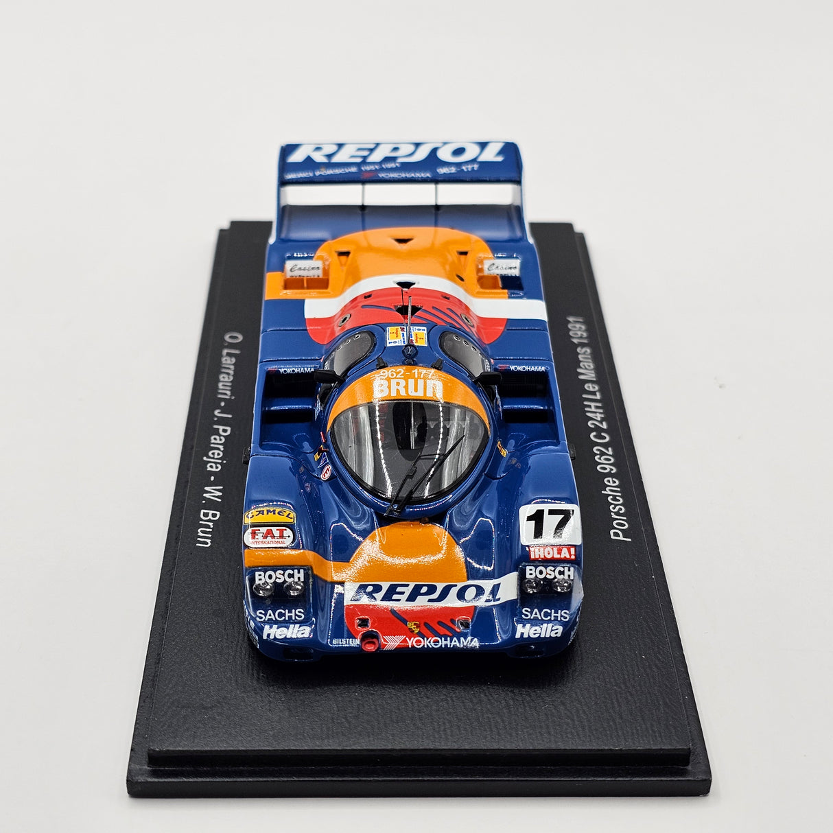 Spark Porsche 962C #17 Repsol Brun Motorsport 24Hrs Le Mans 1991 1/43 Scale S9975