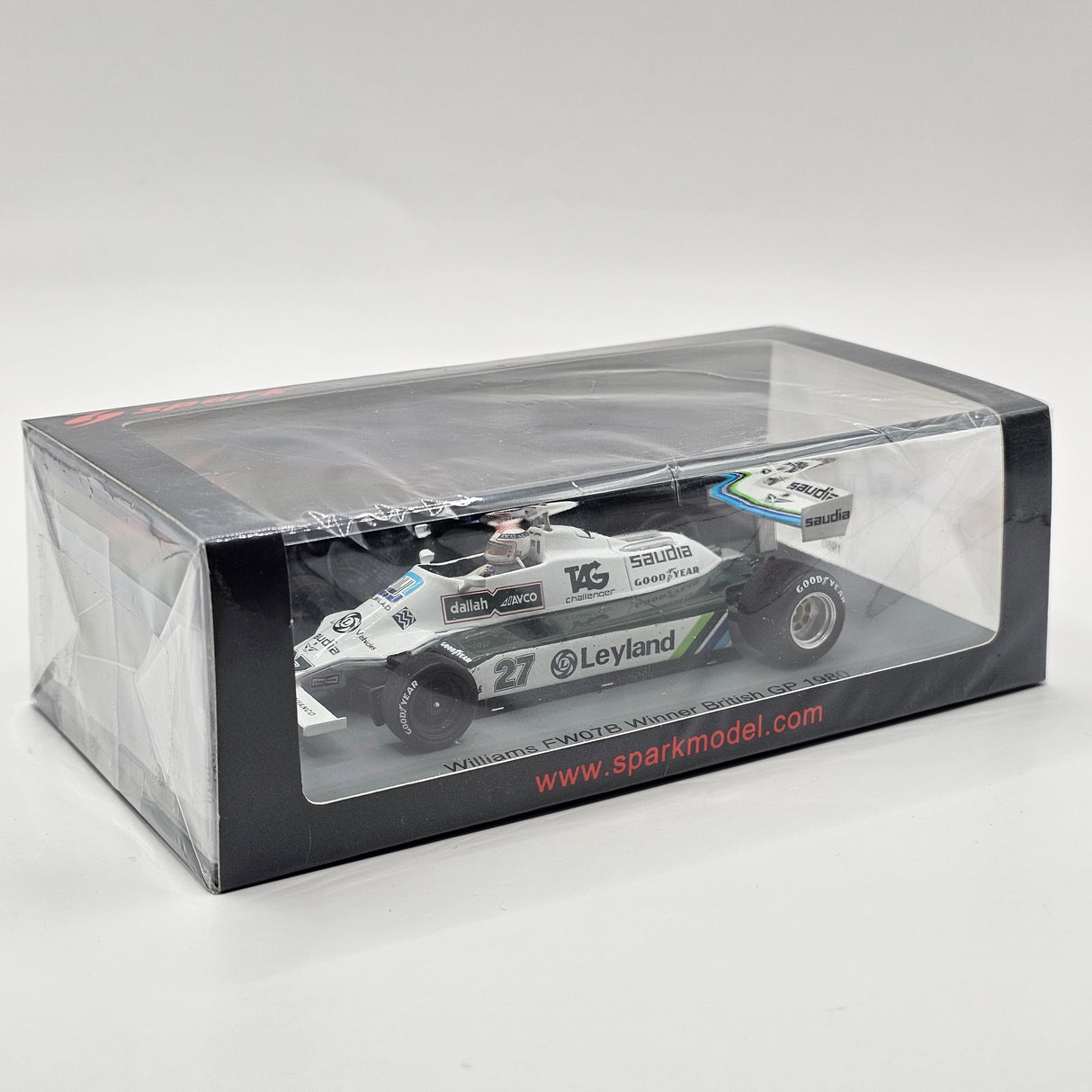 Spark Williams FW07B #27 Alan Jones British Formula 1 GP Winner 1980 1/43 Scale