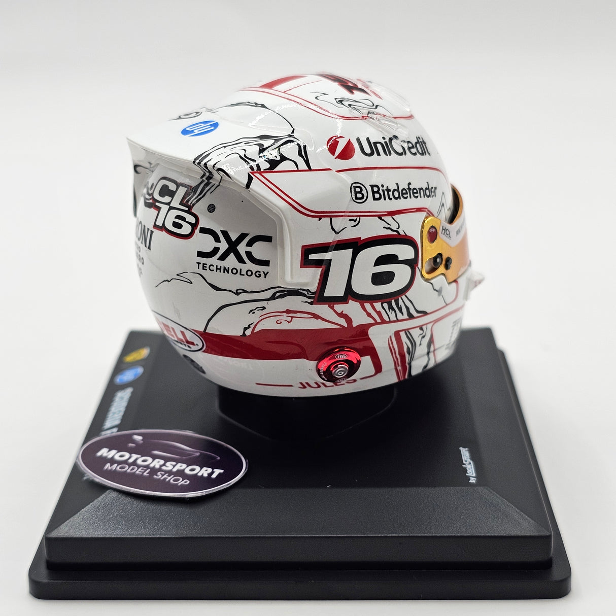 Looksmart Charles Leclerc Scuderia Ferrari HP Japan GP 2025 150th GP 1/5 Scale Helmet LSHEL012