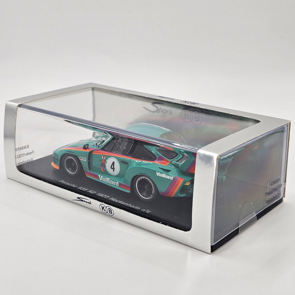 Spark Porsche 935 K2 #4 Kremer Racing Winner 6Hrs Hockenheim 1977 1/43 Scale