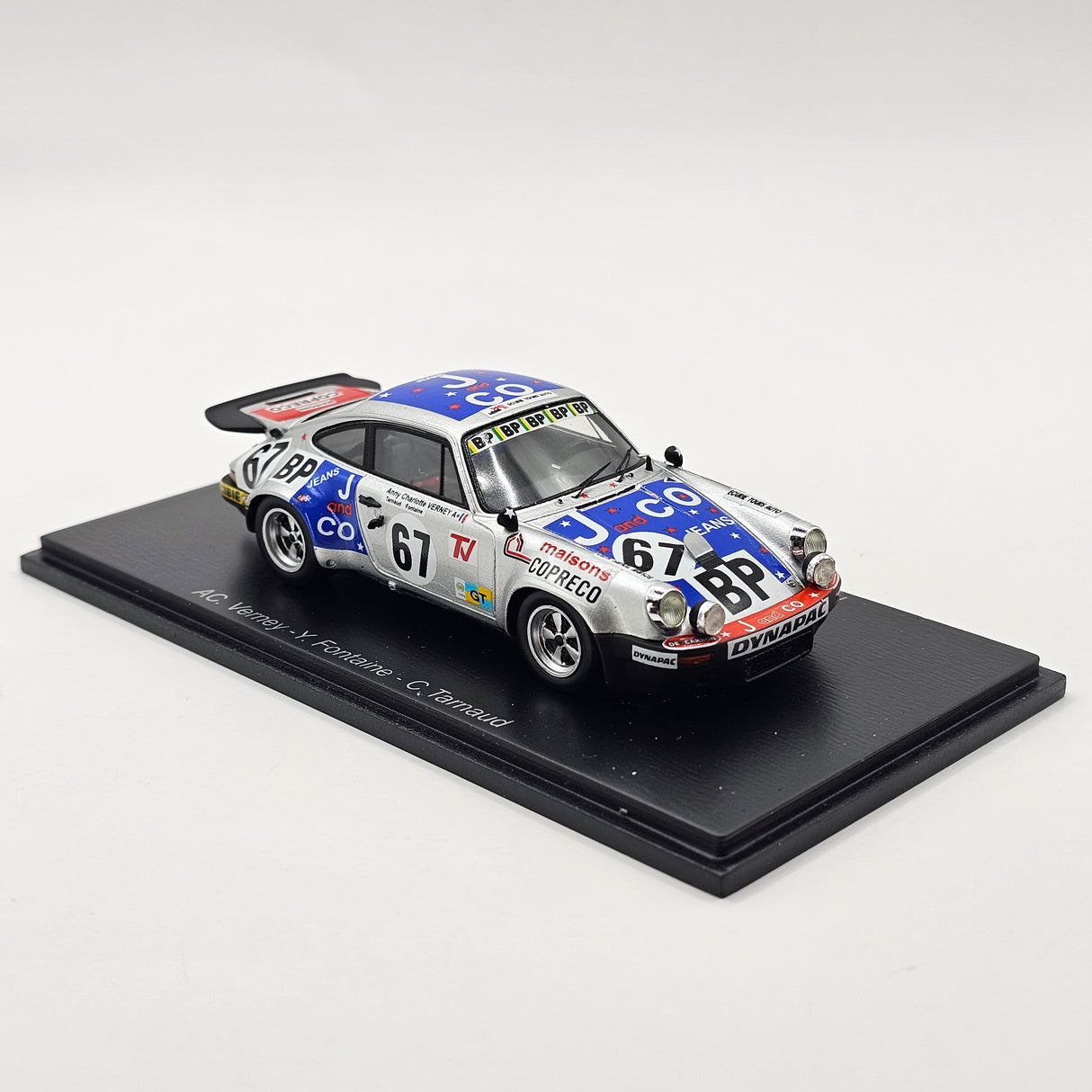 Spark Porsche 911 Carrera RS #67 A.-C. Verney 24Hrs Le Mans 1975 1/43 Scale S9807