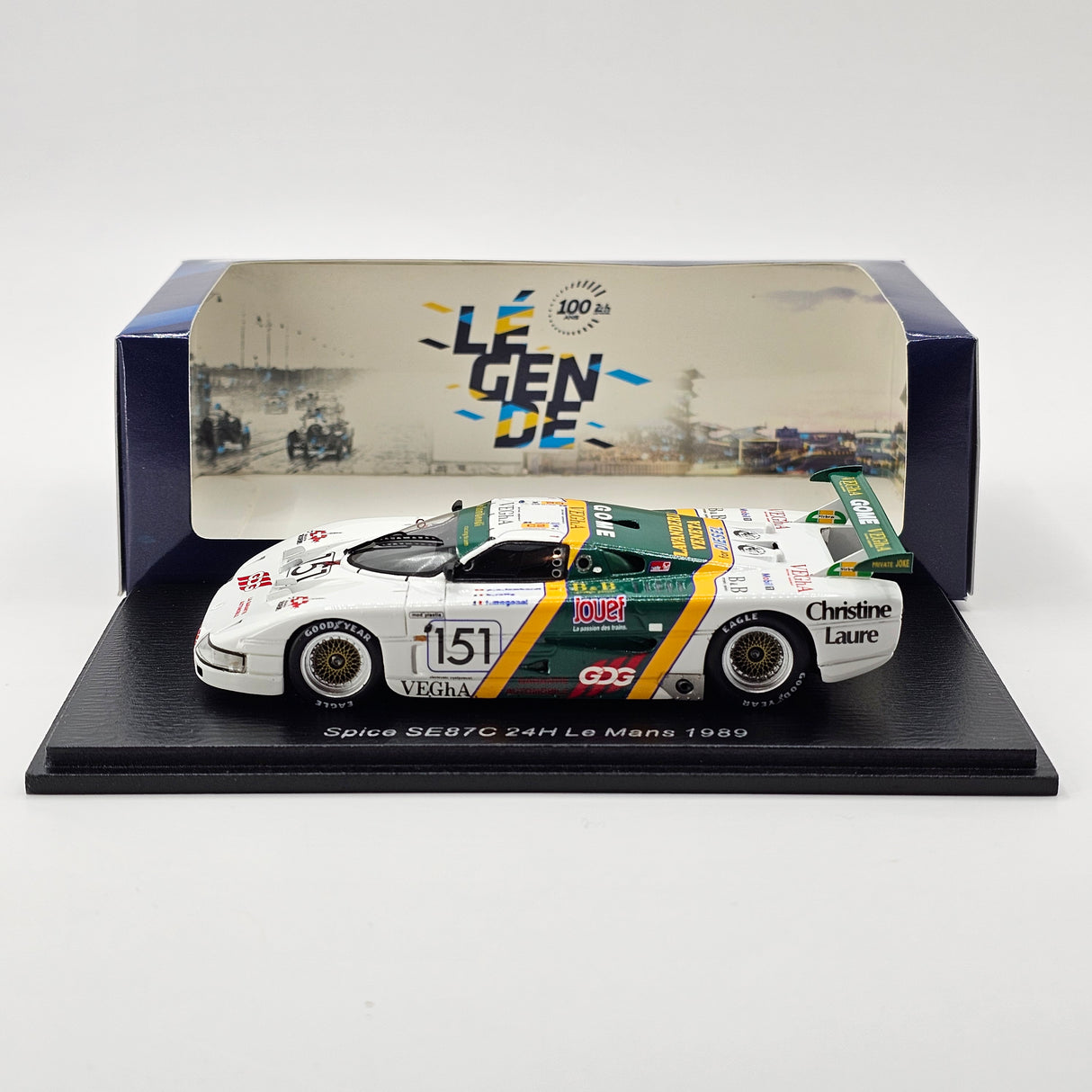 Spark Spice SE86C #151 P.-A. Lombardi 24Hrs Le Mans 1989 1/43 Scale S6809