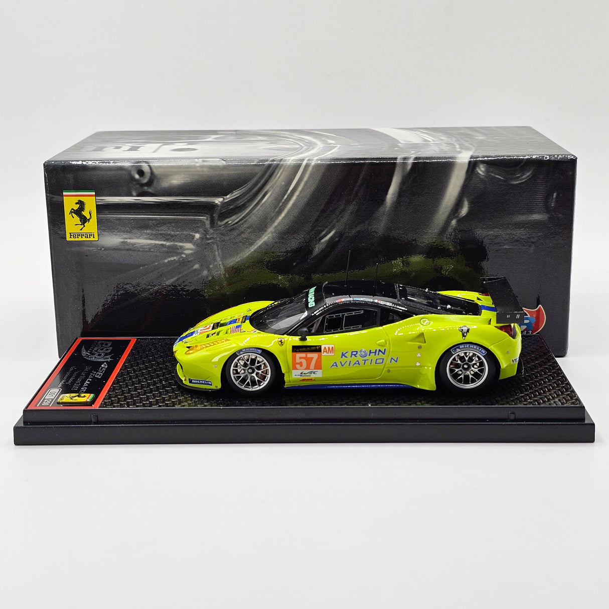 BBR Concept 43 Ferrari 458 Italia GT2 #57 Krohn Racing 24Hrs Le Mans 2013 1/43 Scale
