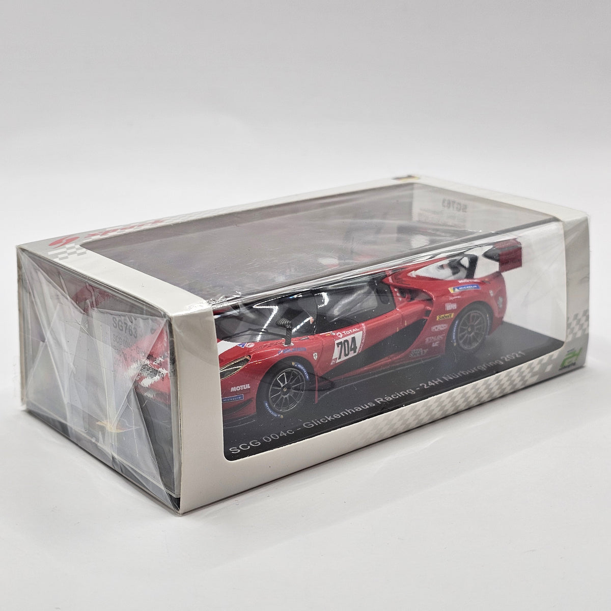 Spark SCG 004C #704 Scuderia Cameron Glickenhaus 24Hrs Nurburgring 2021 1/43 Scale