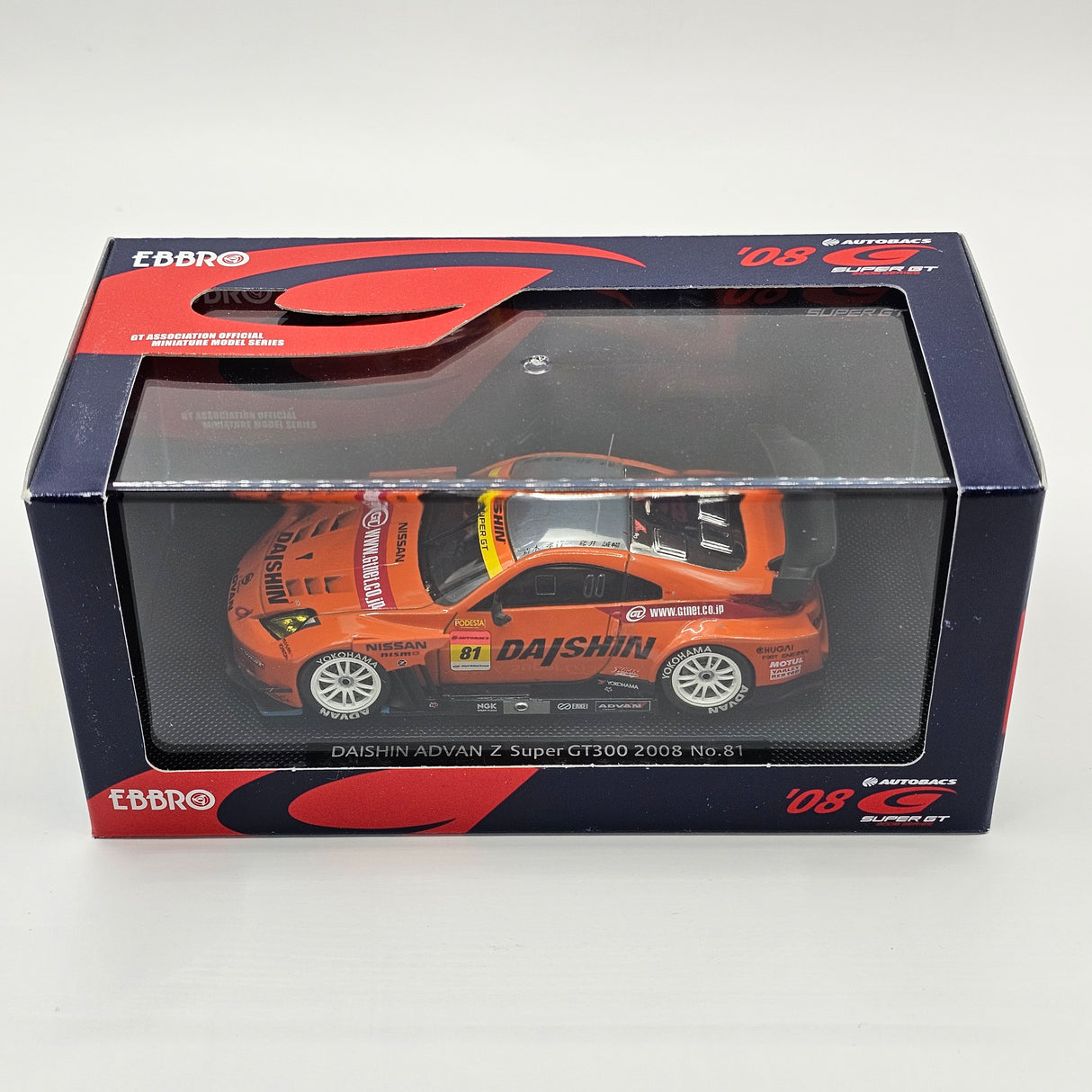 EBBRO Nissan Fairlady Z #81 Team Daishin Super GT GT300 2008 1/43 Scale