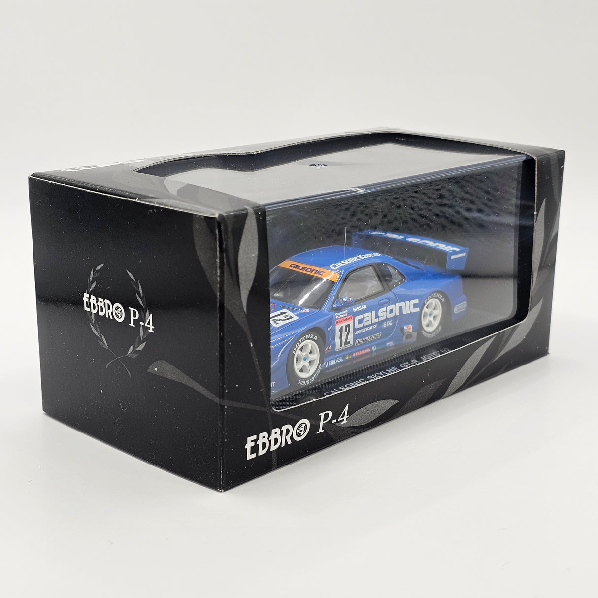 EBBRO P-4 Nissan Skyline R34 GT-R GT500 #12 Calsonic JGTC 2002 1/43 Scale