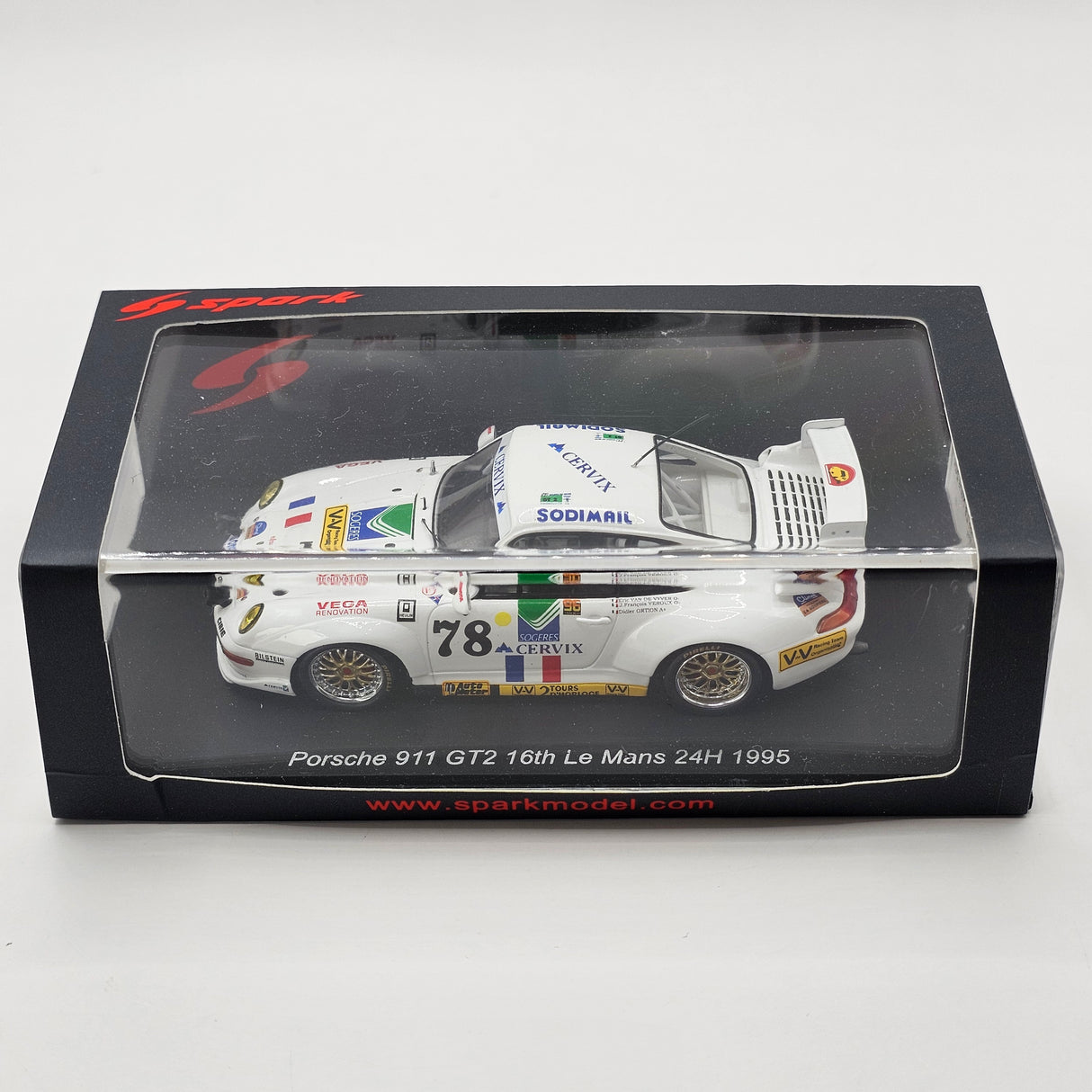 Spark Porsche 911 GT2 #78 Jean-François Veroux Le Mans 24H 1995 1/43 Scale S9898