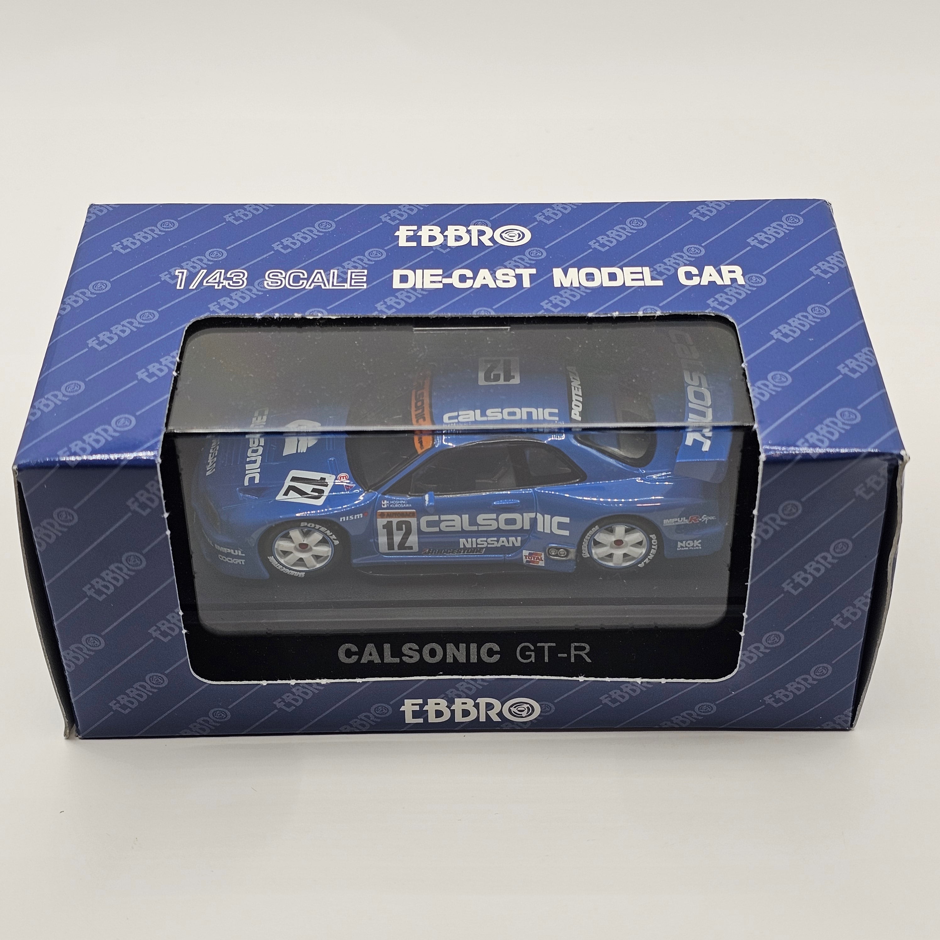 EBBRO Nissan Skyline GTR R34 #12 Calsonic Team Impul JGTC 1999 1/43 Sc