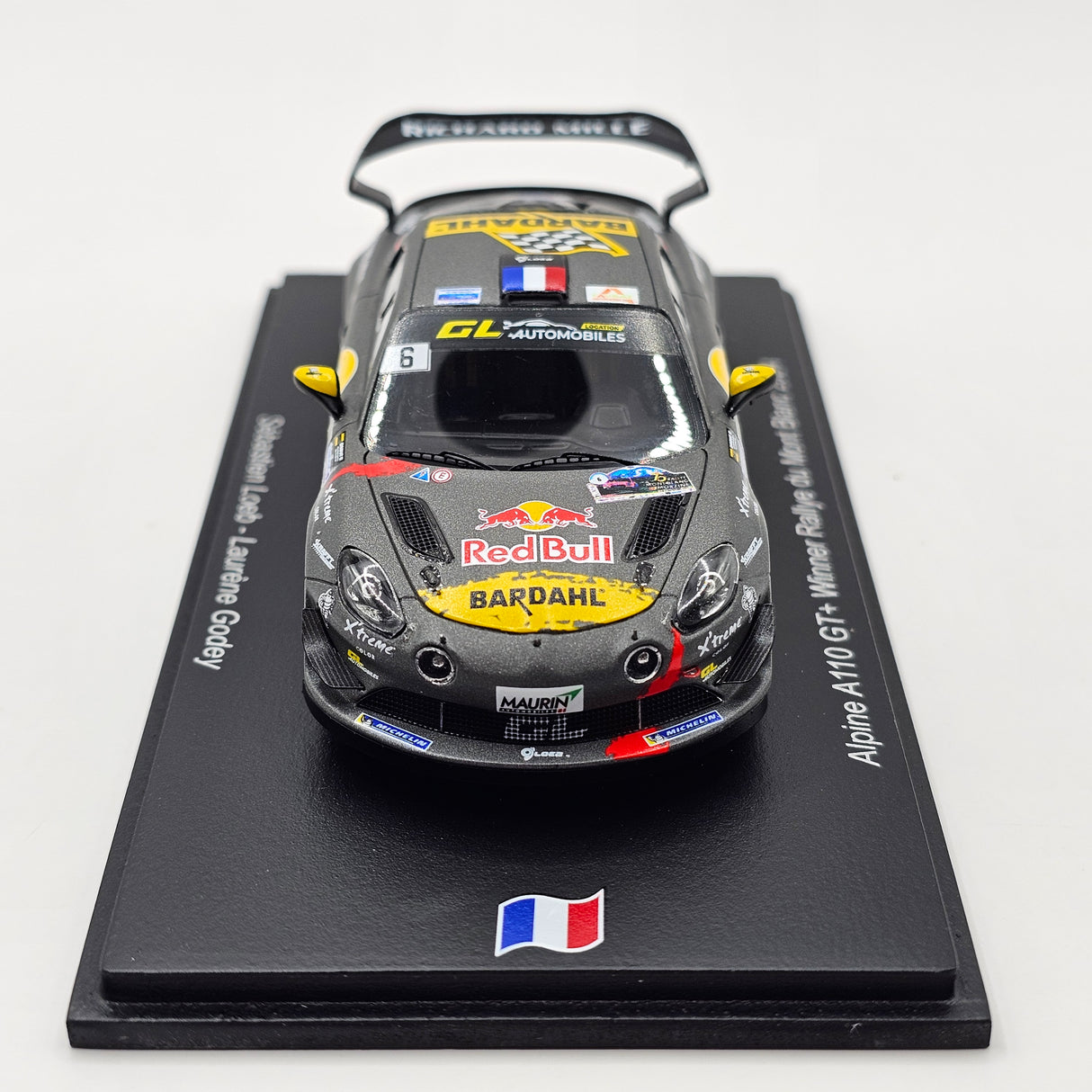 Spark Alpine A110 GT+ Rallye du Mont Blanc 2024 Winner Sébastien Loeb 1/43 Scale