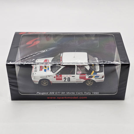 Spark Peugeot 309 GTI #20 Concessionnaires Peugeot Monte Carlo Rally 1990 1/43 Scale