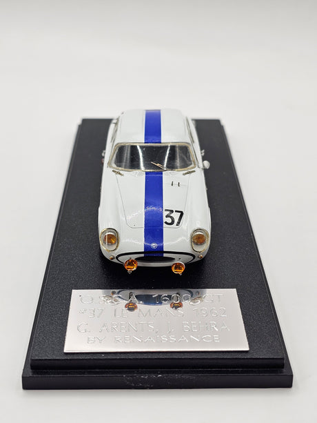 Renaissance OSCA 1600 GT Zagato #37 Automobili O.S.C.A. 24Hrs Le Mans 1962 1/43 Scale