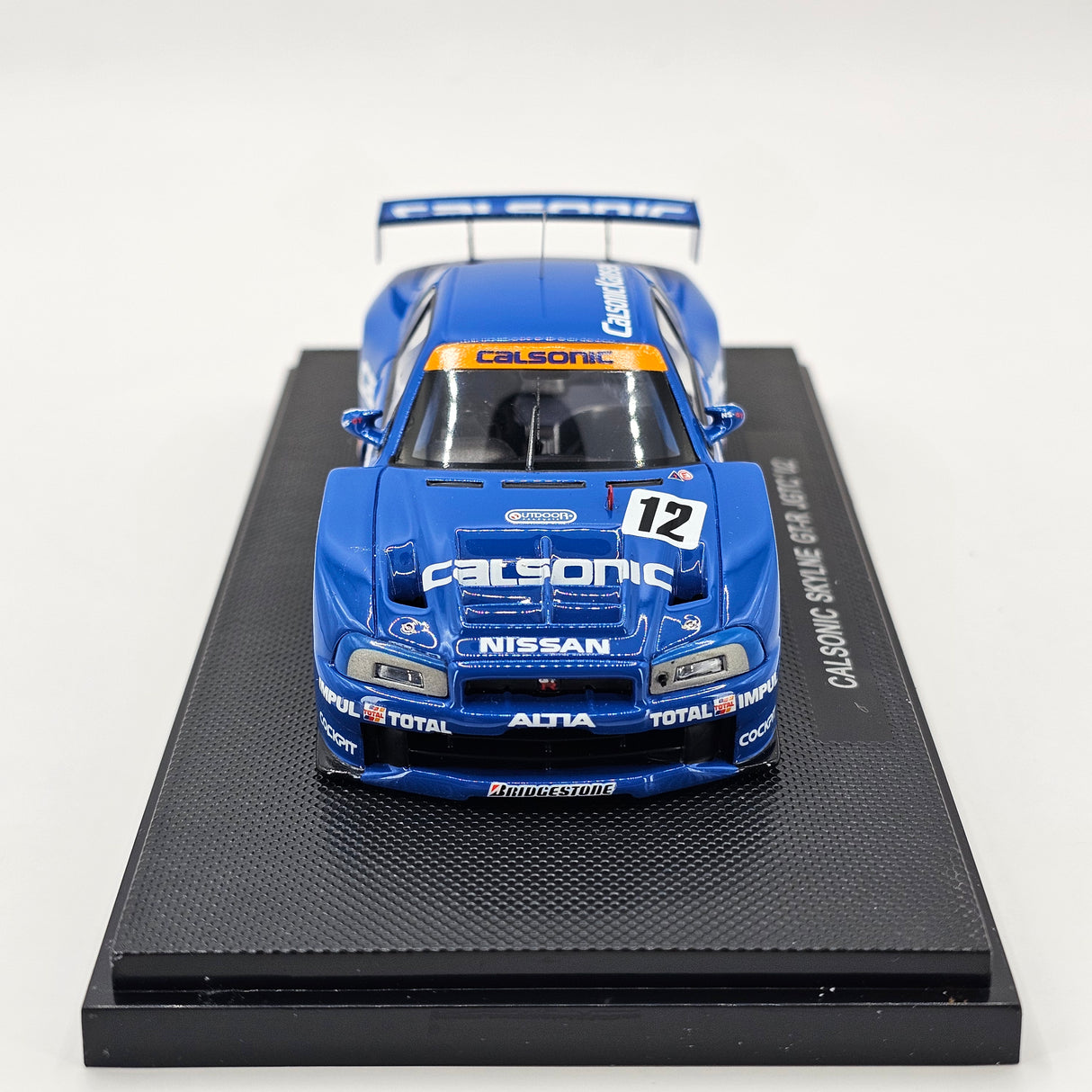 EBBRO P-4 Nissan Skyline R34 GT-R GT500 #12 Calsonic JGTC 2002 1/43 Scale