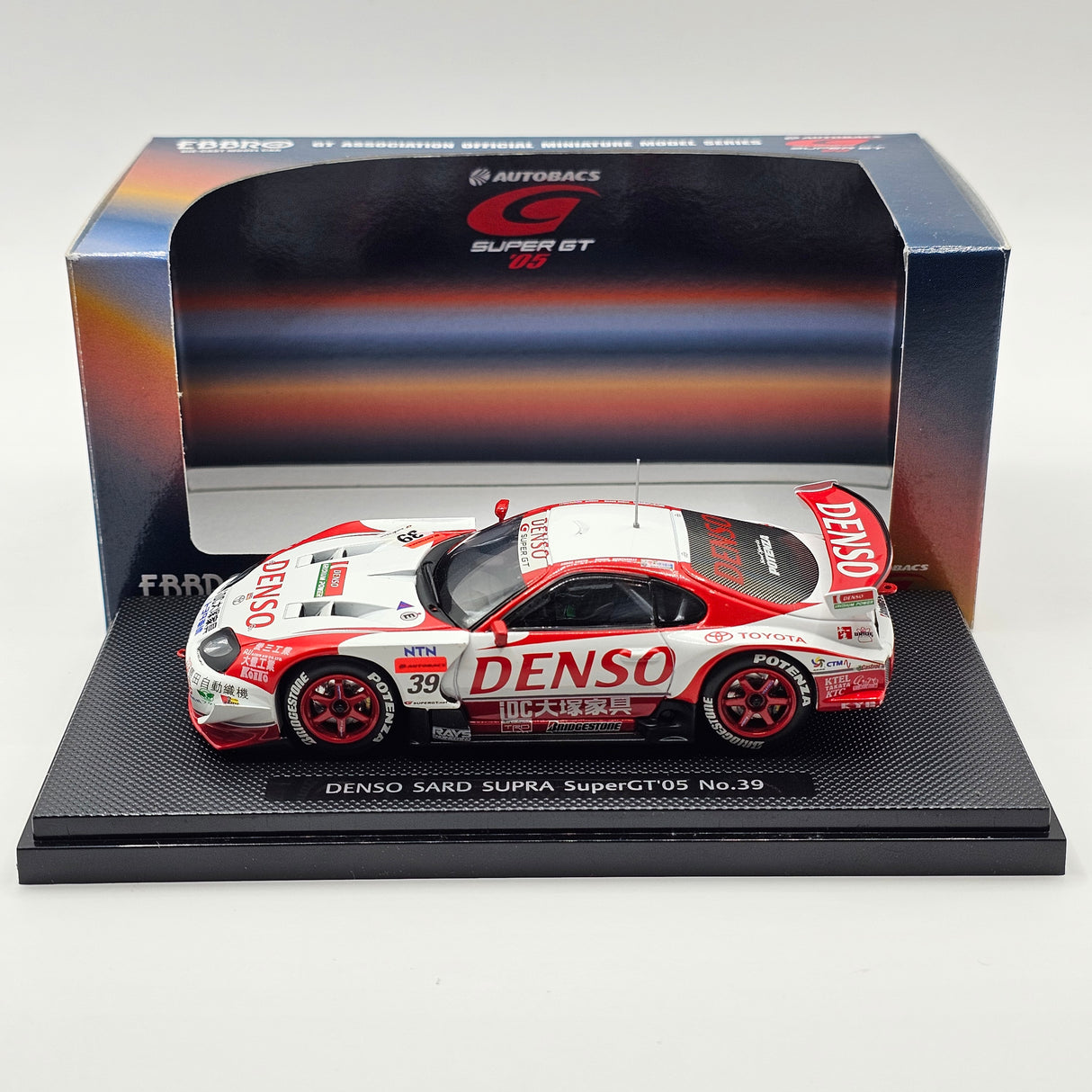 EBBRO Toyota Supra #39 Denso Team SARD Super GT GT500 2005 1/43 Scale
