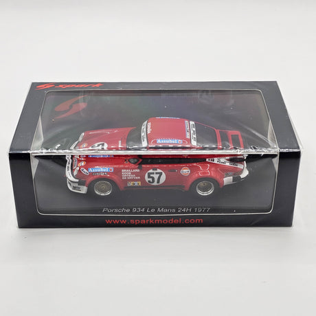 Spark Porsche 934 #57 N. Koob 24Hrs Le Mans 1977 1/43 Scale S9829