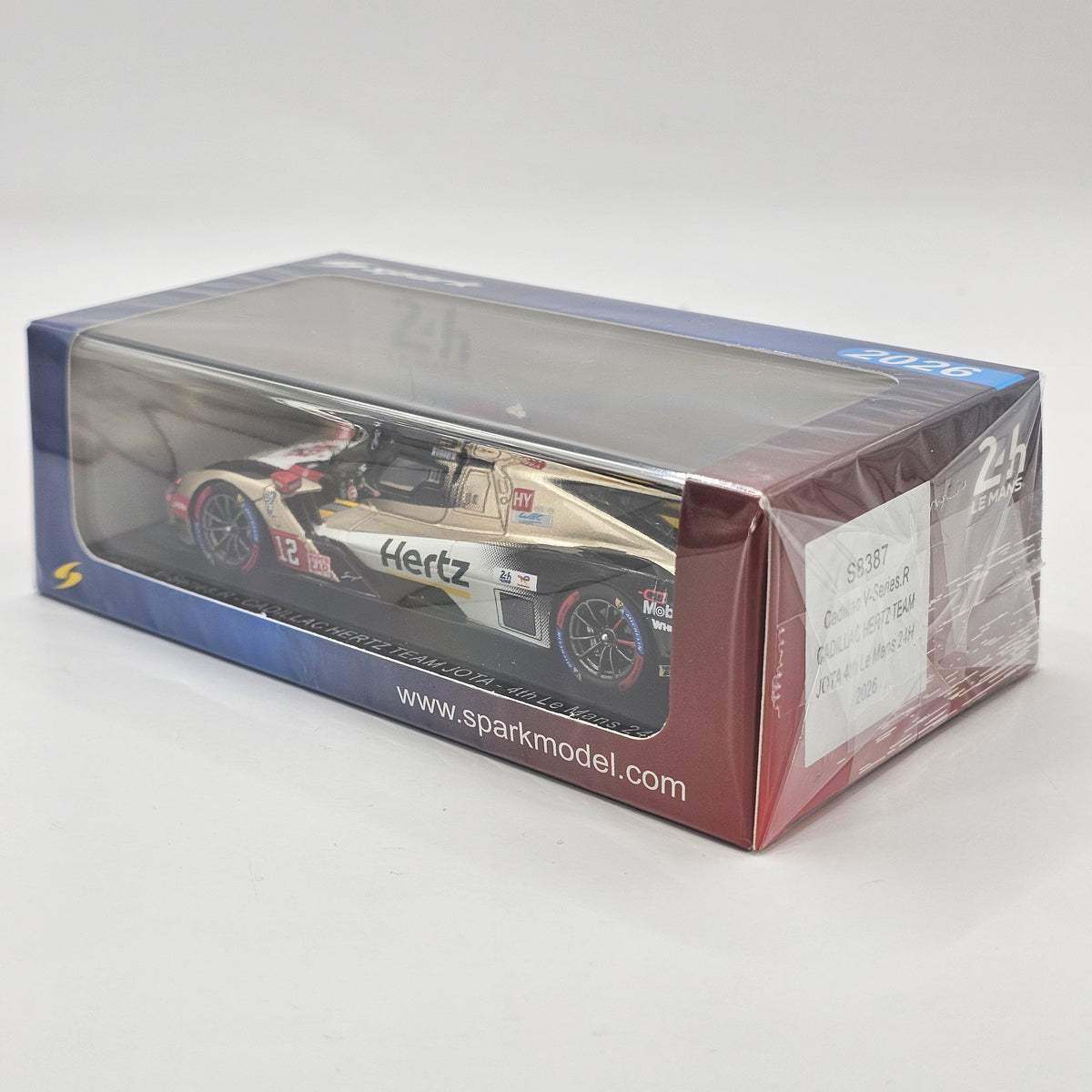 Spark Cadillac V-Series.R #12 Cadillac Hertz Team Jota Le Mans 24Hrs 2026 1/43 Scale