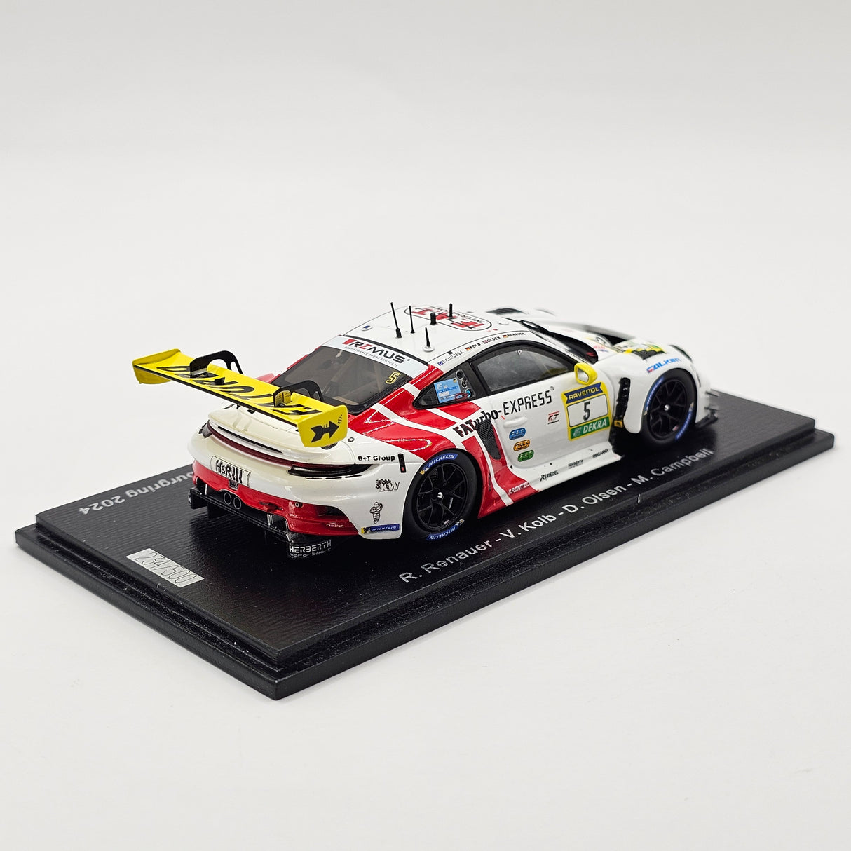 Spark Porsche 911 GT3 R #5 Herberth Motorsport 24Hrs Nurburgring 2024 1/43 Scale