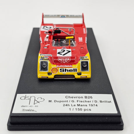 Trofeu DSN Chevron B26 #27 Michel Dupont Scato 24Hrs Le Mans 1974 1/43 Scale