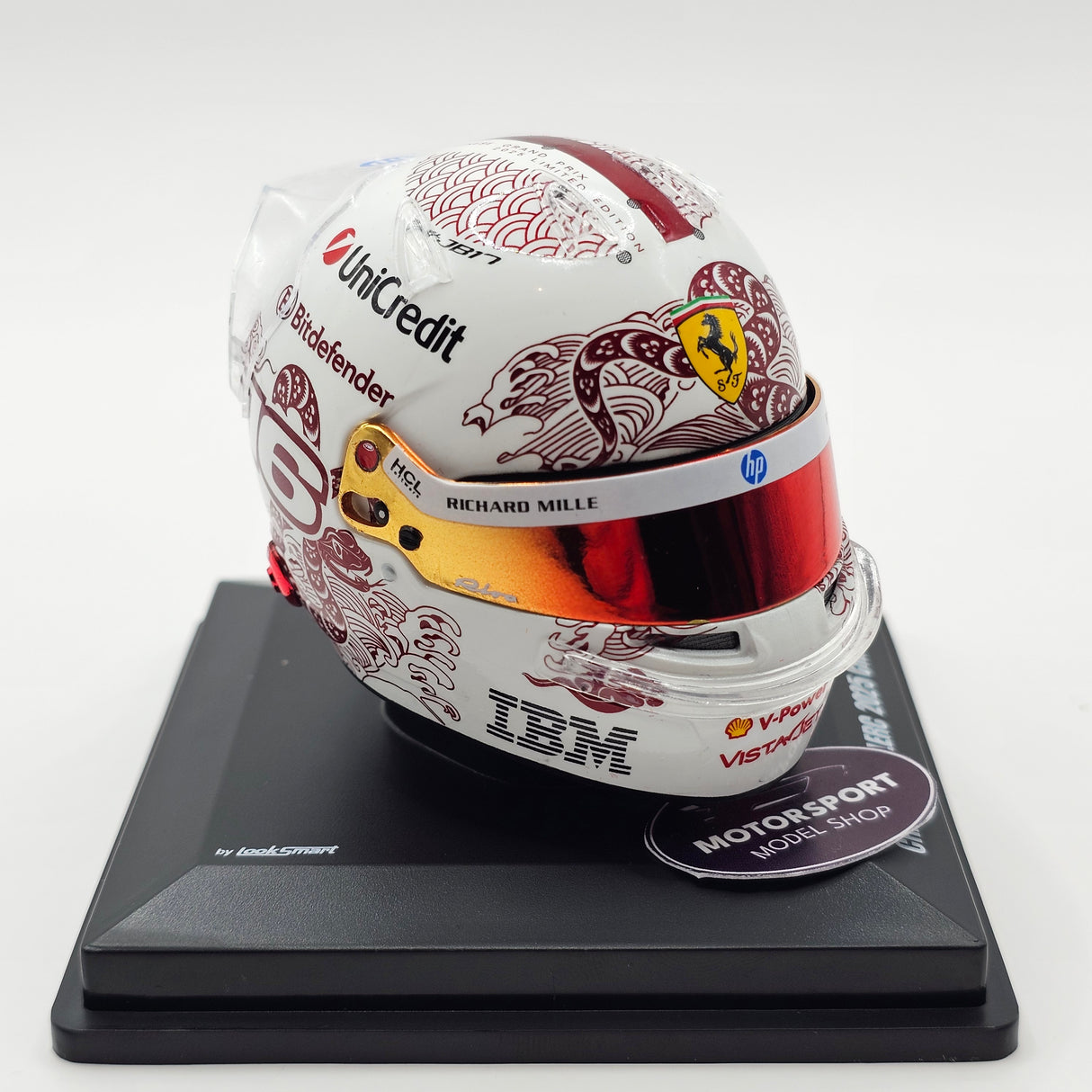Looksmart Charles Leclerc Scuderia Ferrari HP China GP 2025 1/5 Scale Helmet LSHEL011