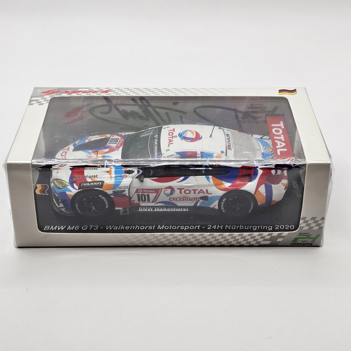 Spark BMW M6 GT3 #101 Walkenhorst Motorsport 24Hrs Nurburgring 2020 1/43 Scale