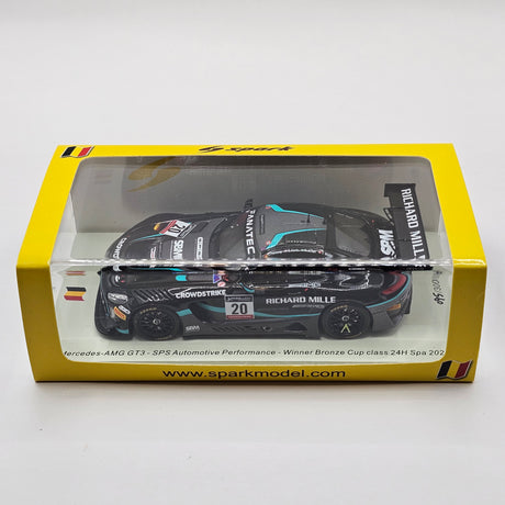 Spark Mercedes-AMG GT3 #20 SPS Automotive Winner Bronze Class 24Hrs Spa 2022 1/43 Scale