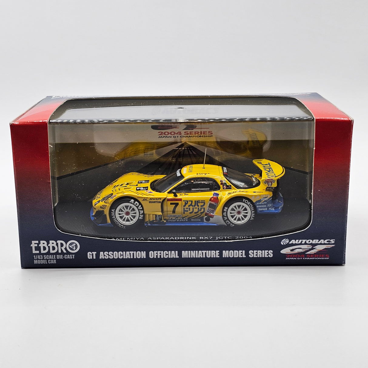 EBBRO Mazda RX7 #7 RE Amemiya Racing JGTC GT300 2004 1/43 Scale