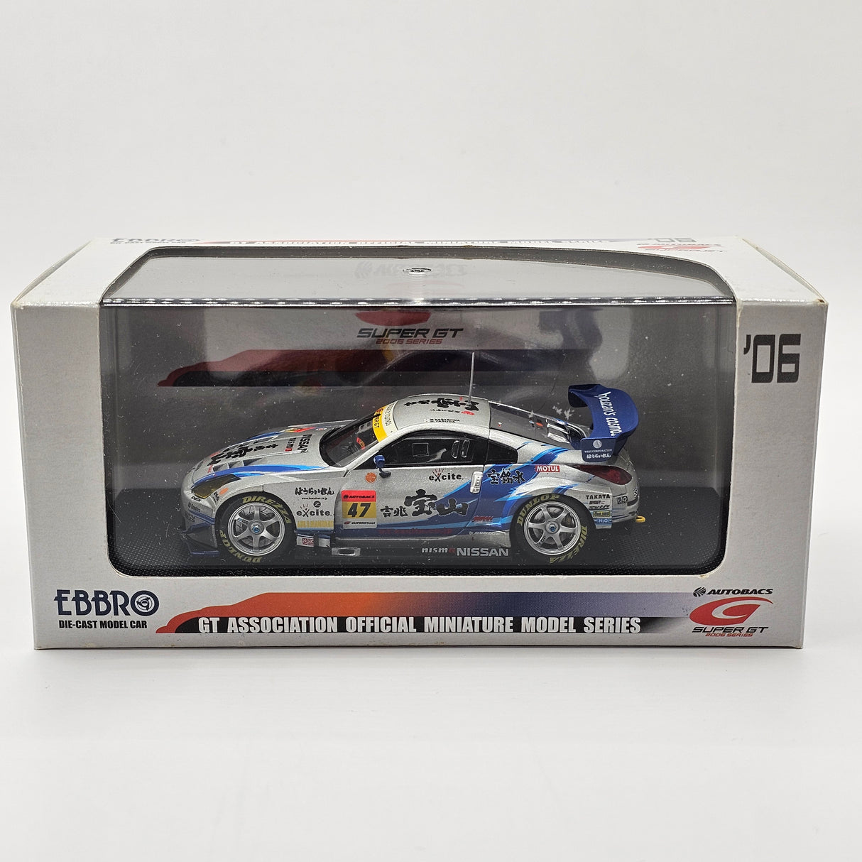 EBBRO Nissan Fairlady Z #47 Direzza MOLA Super GT GT300 2006 1/43 Scale