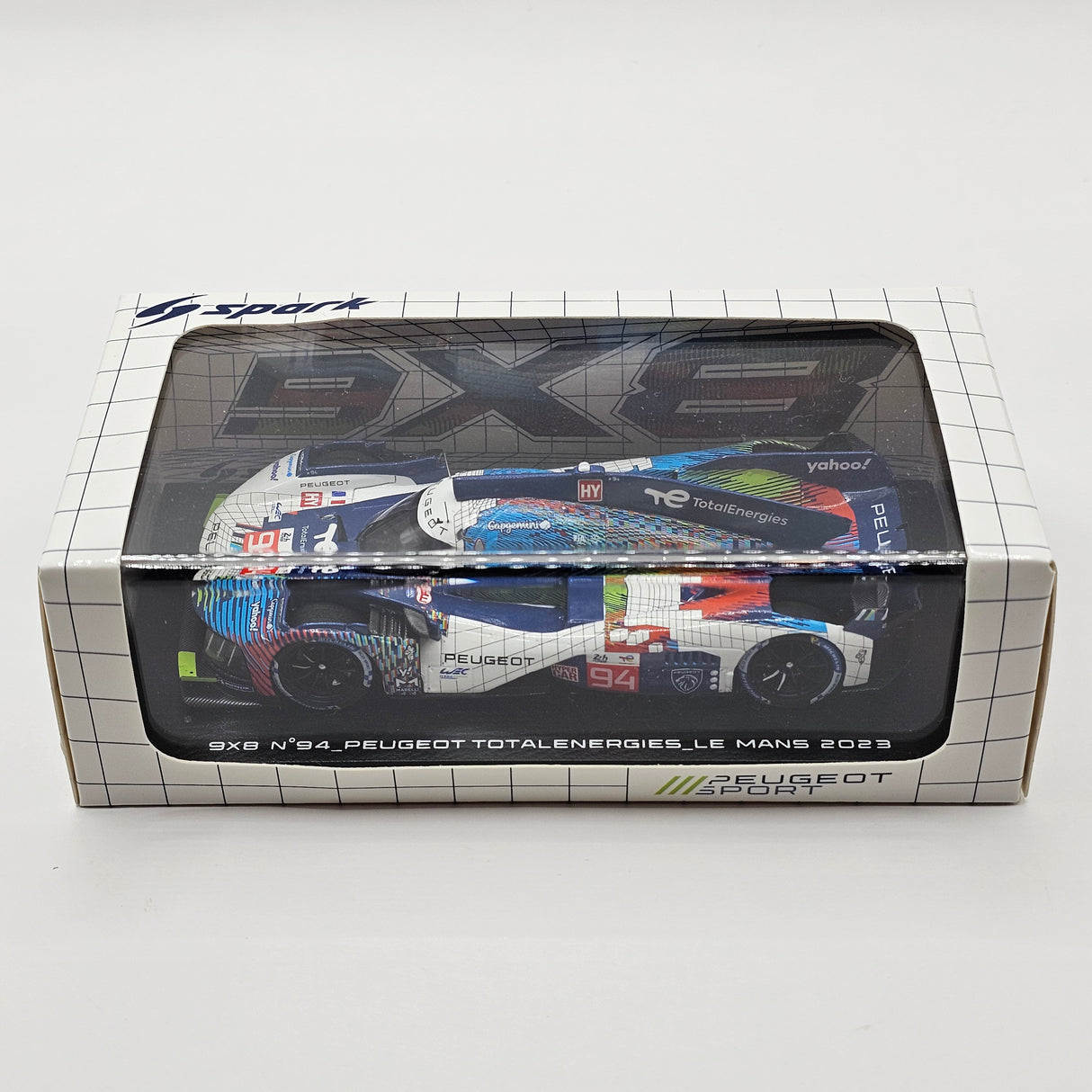 Spark Peugeot 9X8 #94 Peugeot TotalEnergies 24Hrs Le Mans 2023 1/43 Scale S8730
