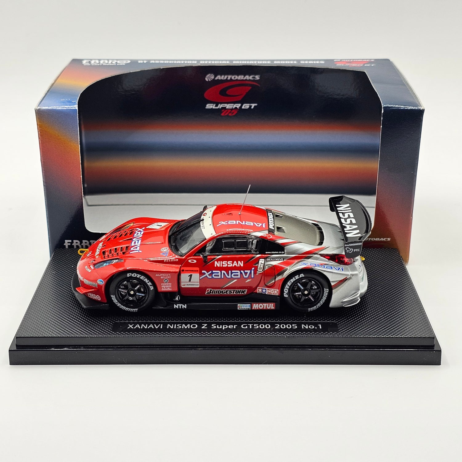 EBBRO Nissan Z #1 Xanavi Nismo Super GT GT500 2005 1/43 Scale