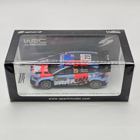 Spark Hyundai i20 N Rally1 #20 Hyundai Shell Mobis WRT Monte Carlo Rally 2026 1/43 Scale