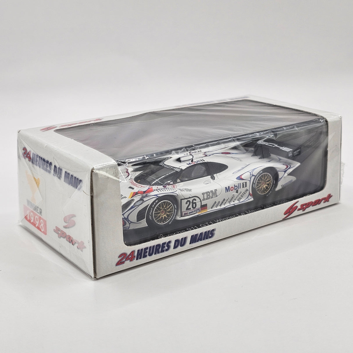 Spark Porsche 911 GT1-98 #26 Porsche AG 24Hrs Le Mans 1998 Winner 1/43 Scale