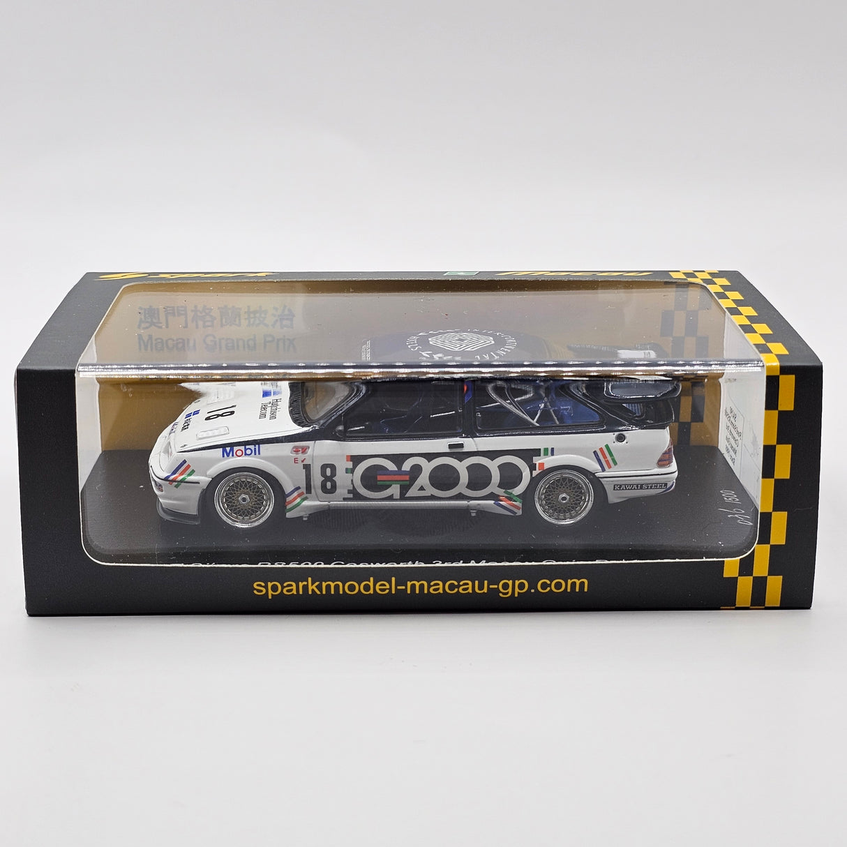 Spark Ford Sierra RS500 Cosworth #8 Andy Rouse 3rd Macau Guia 1988 1/43 Scale