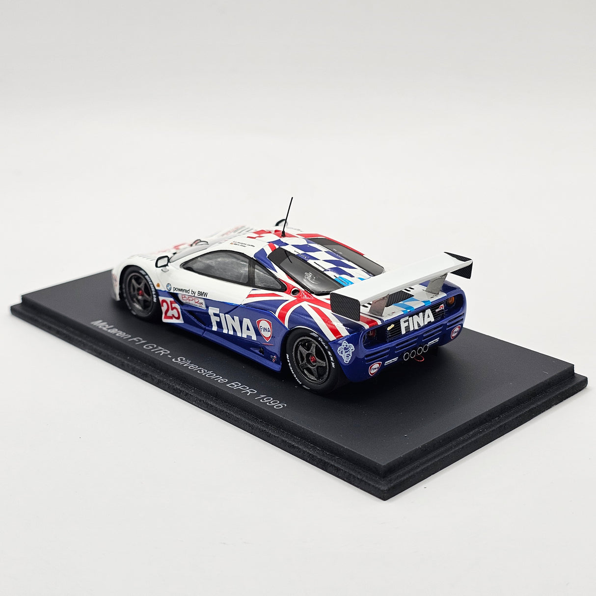 Spark McLaren F1 GTR #25 BMW Motorsport BPR 4 Hours Silverstone 1996 1/43 Scale